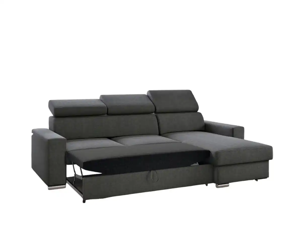 Bild 1 von Möbel Punkt Ecksofa Tokio mit Bettfunktion, ca. 203 x 127 cm - Schwarz