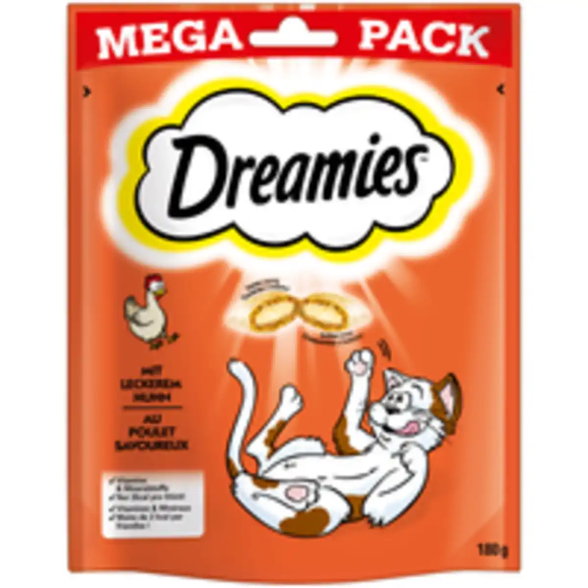 Bild 2 von DREAMIES Portionsbeutel Mega Pack mit Huhn 180g - 4er Set