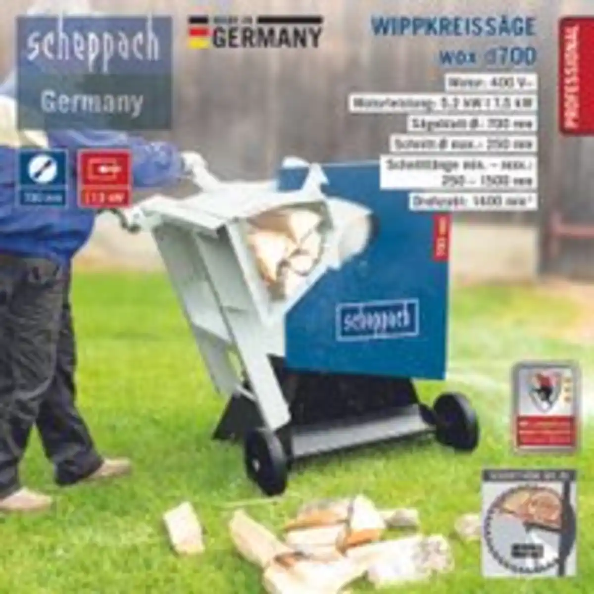 Bild 2 von Scheppach Wippkreissäge wox D700 7,50KW