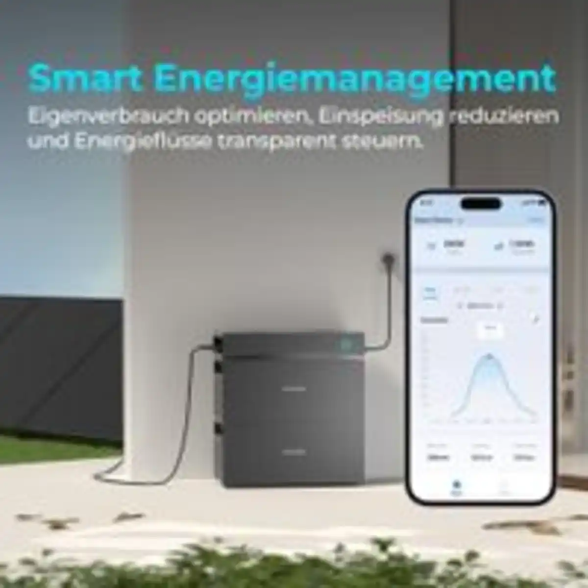 Bild 4 von SUNSHARE SUNSHARE Glory 1,5 kWh Balkonkraftwerk-Speicher, Hybrid-Wechselrichter, Notstrom, App, IP65