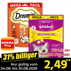 Whiskas/Dreamies Snacks XXL