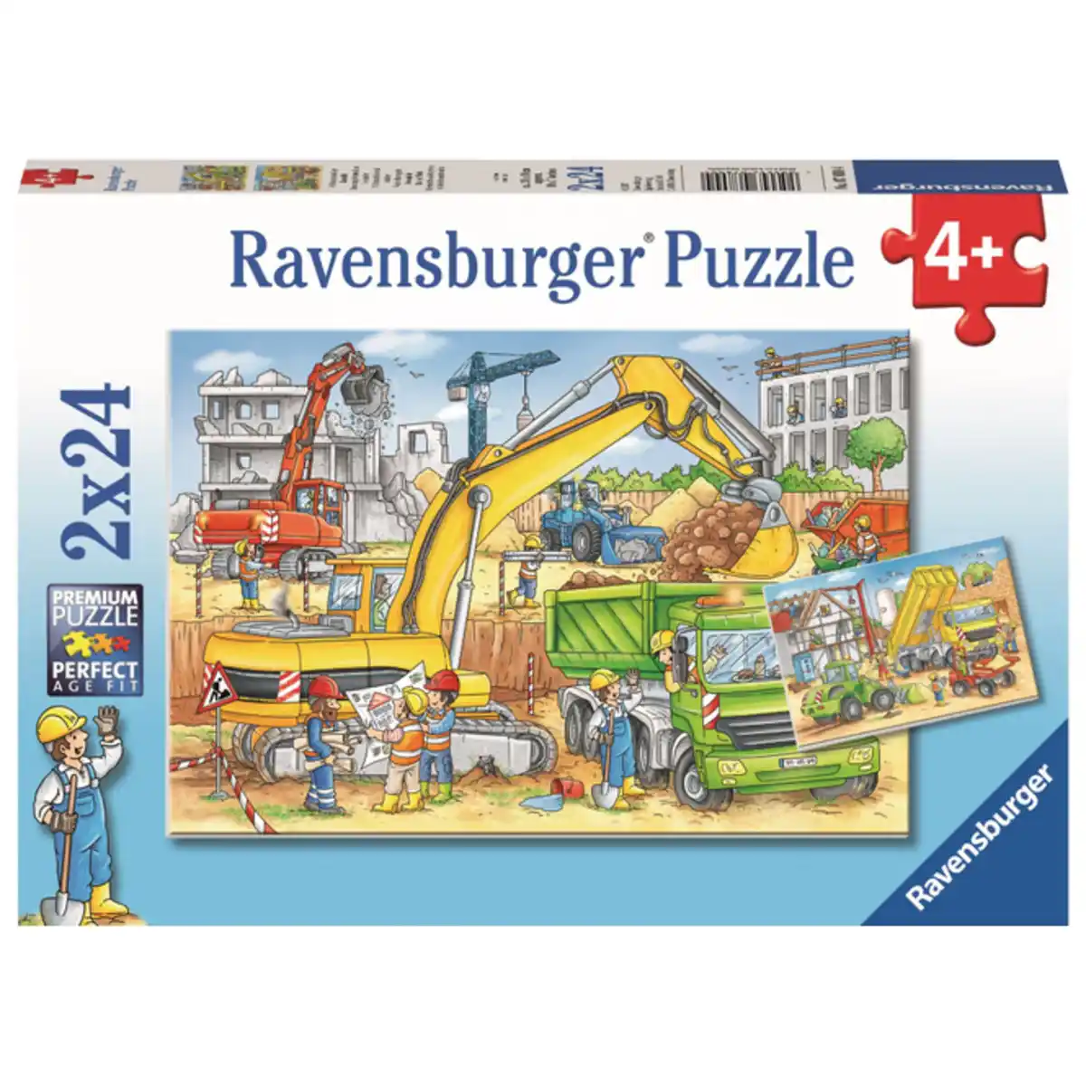 Bild 1 von Puzzle-Box - Viel zu tun auf der Baustelle - 2x 24 Teile