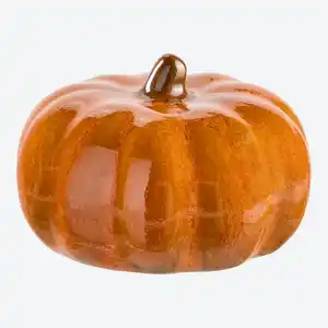 Deko-Kürbis aus Steingut, ca. 5,5x8,5x8,5 cm