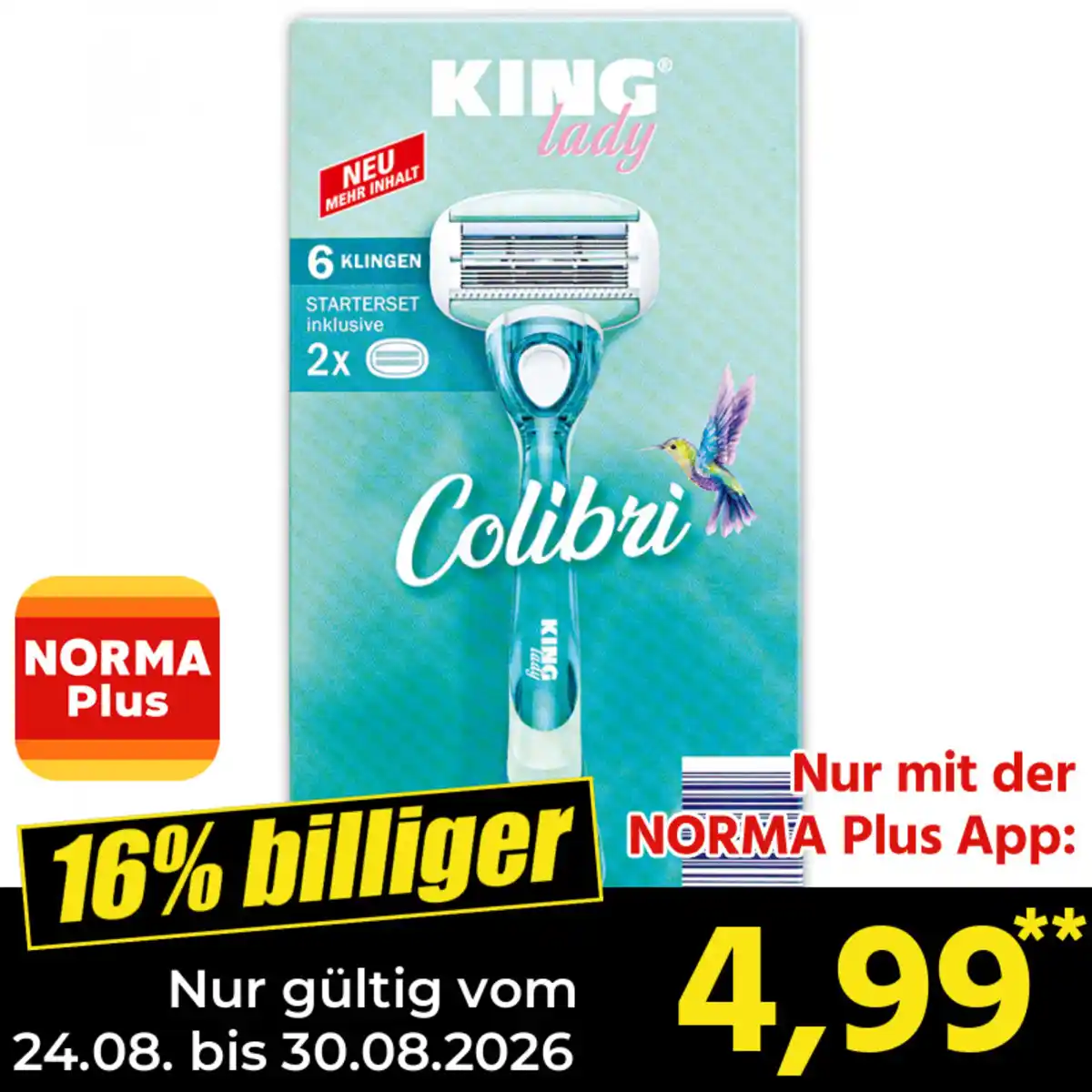 Bild 1 von King Lady Damenrasierer "Colibri"