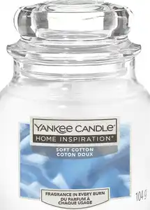 Yankee Candle Kleines Duftglas Soft Cotton, 104 g