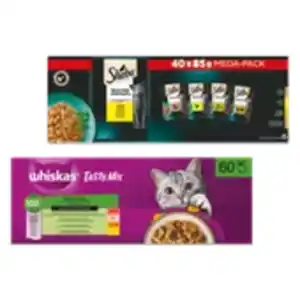 Sheba oder Whiskas Katzennassnahrung