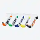 Bild 1 von Kinder-Jungen-Sneaker-Socken mit Schriftzug, 5er-Pack