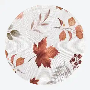 Platzset mit herbstlichem Druck, Ø ca. 38 cm