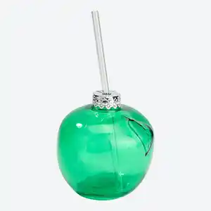 Trinkglas mit Strohhalm, ca. 400 ml