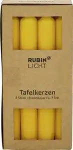 RUBIN LICHT Tafelkerzen gelb