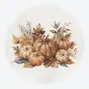 Bild 1 von Platzset mit herbstlichem Druck, Ø ca. 38 cm