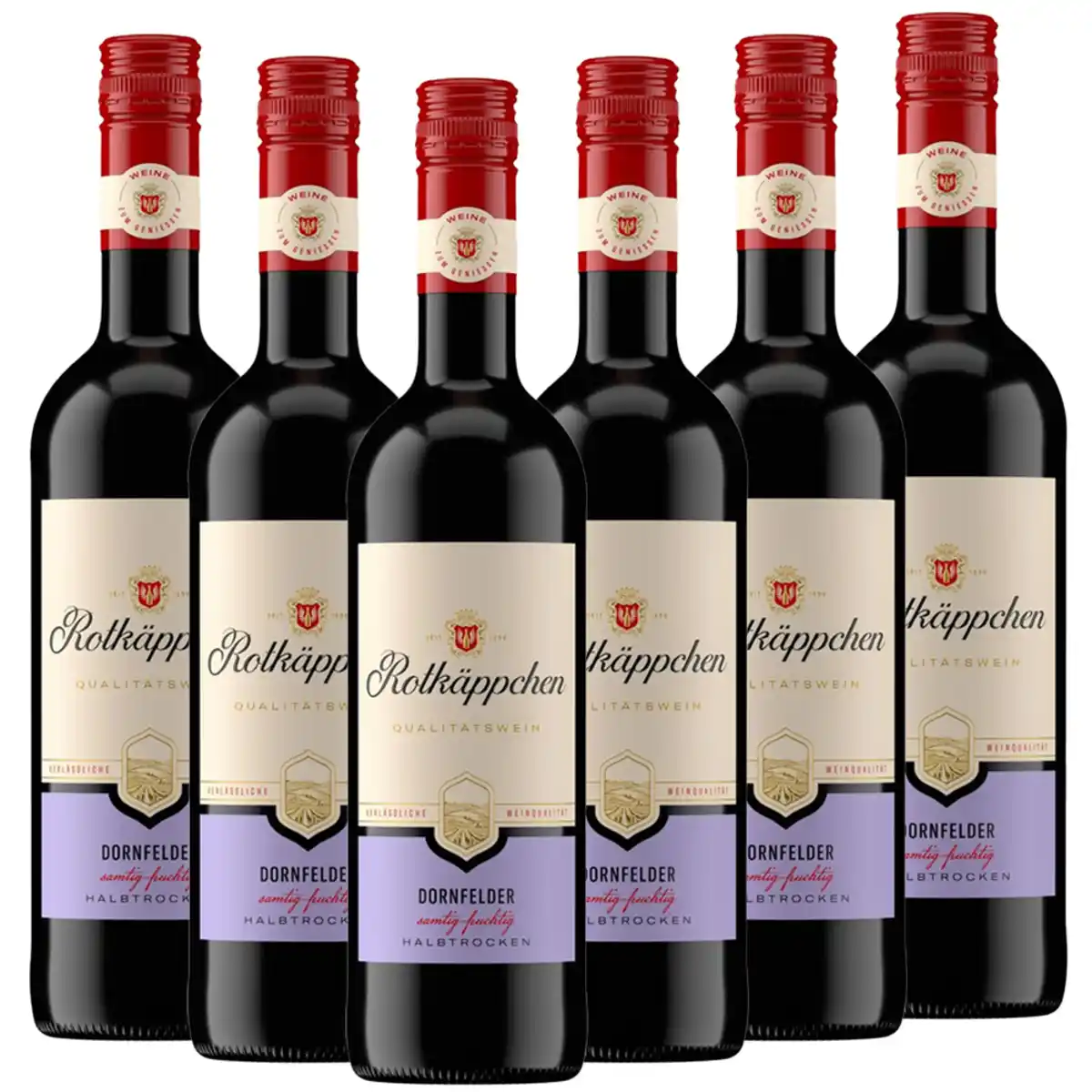 Bild 1 von Rotkäppchen Rotwein Dornfelder halbtrocken - 6er Karton