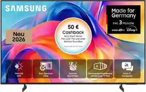 GU43M71HAU 108 cm (43") Mini LED Vision AI Smart TV, 4K Ultra HD, DVB-T2/DVB-C/DVB-S2, Sprachsteuerung