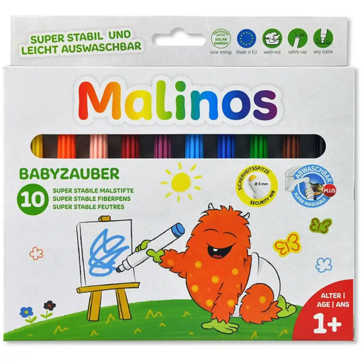 Bild 1 von Malinos Babyzauber - 10 Malstifte - abwaschbar