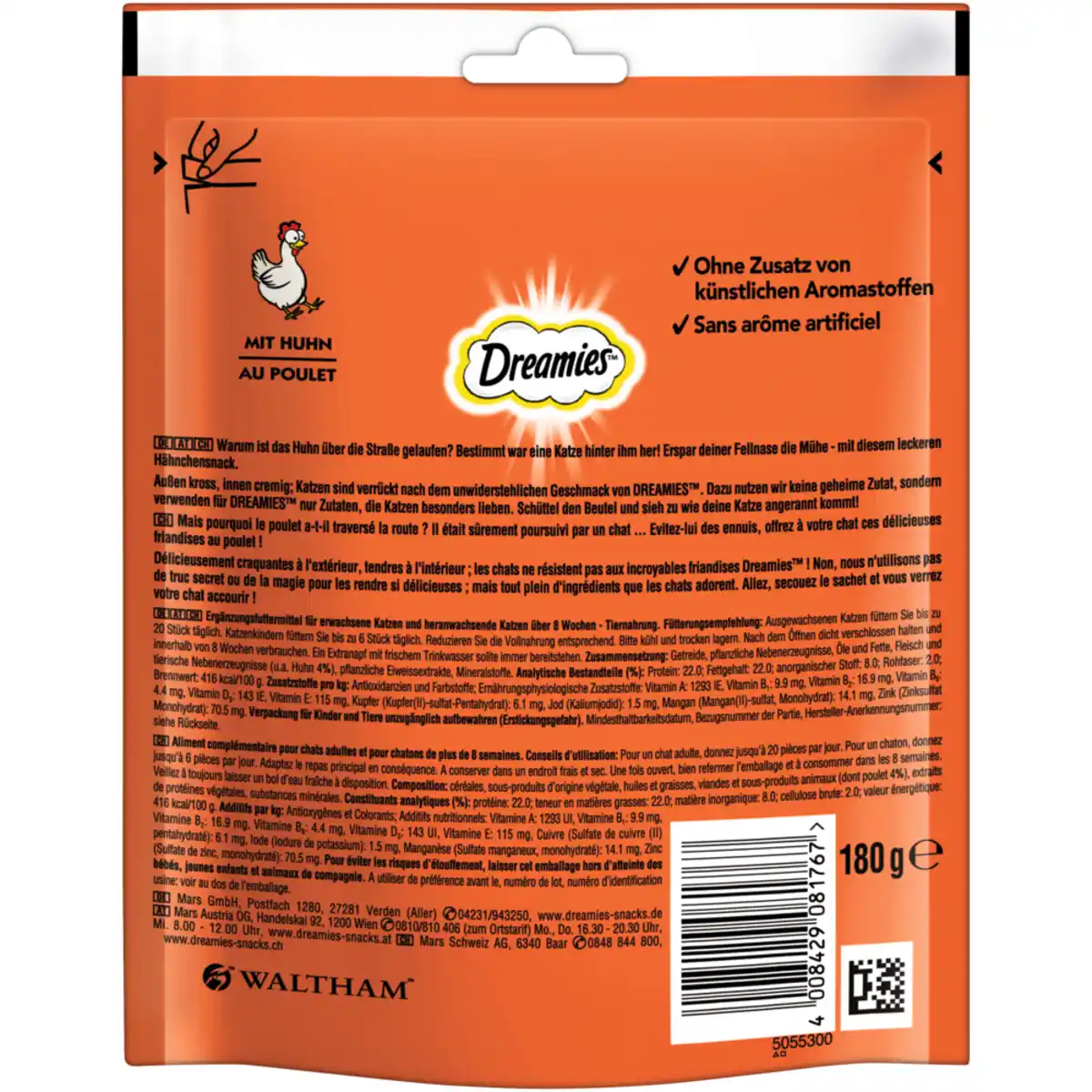 Bild 4 von DREAMIES Portionsbeutel Mega Pack mit Huhn 180g