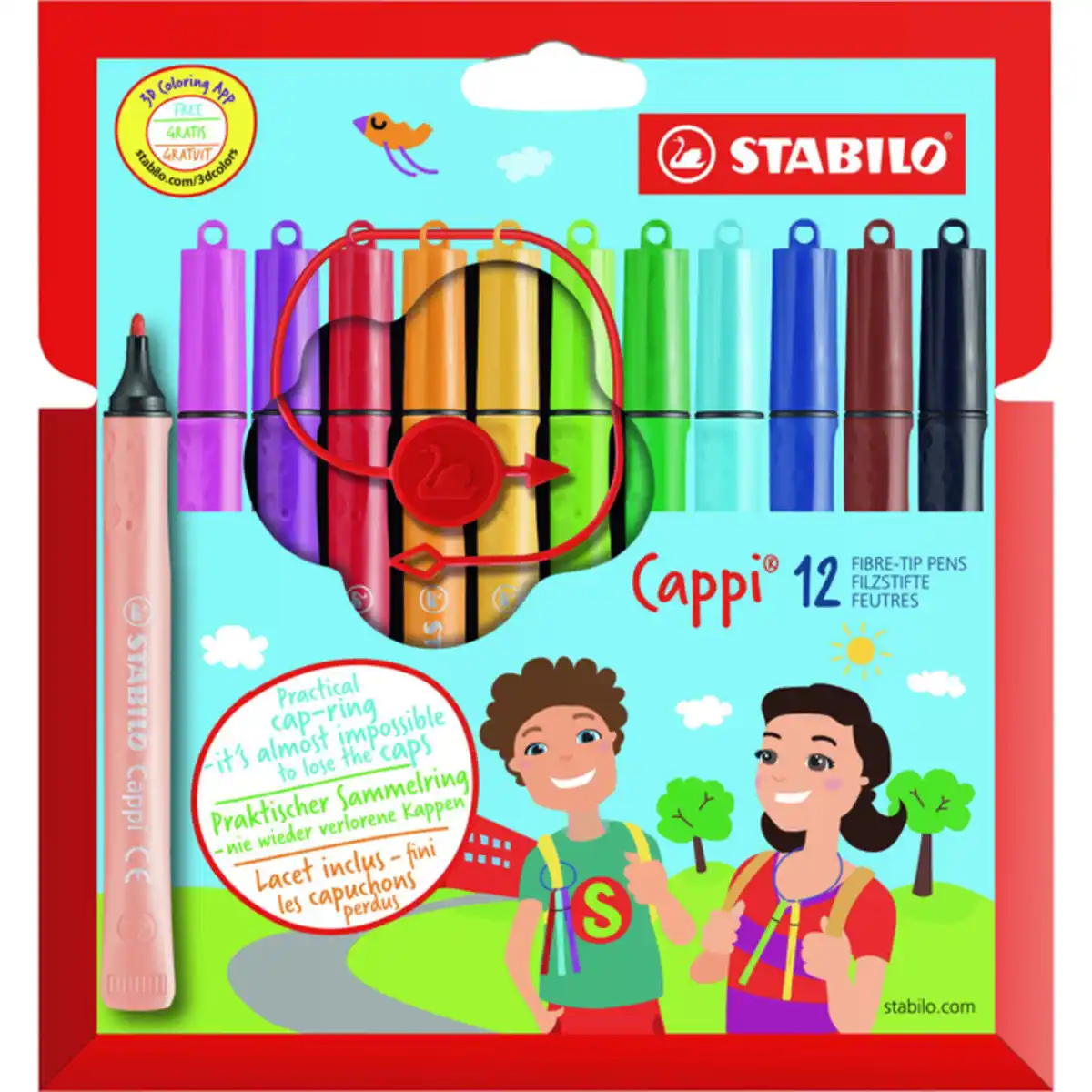 Bild 1 von STABILO Cappi 12er Etui - Filzstifte