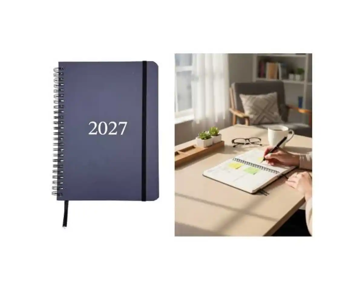 Bild 1 von Wochenplaner A5 2027 Ringbuch schwarz