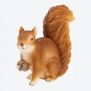 Deko-Eichhörnchen aus Polyresin, ca. 8x9x3,8 cm