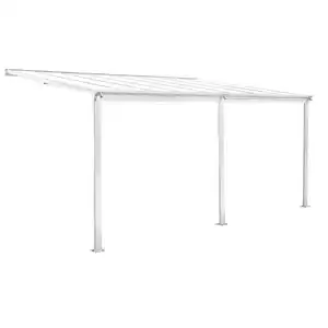 Better Home Terrassendach/Veranda aus Aluminium, ca. 495 x 303 x 258 cm - Weiß