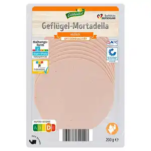 GÜLDENHOF Geflügel-Aufschnitt 200 g, Mortadella