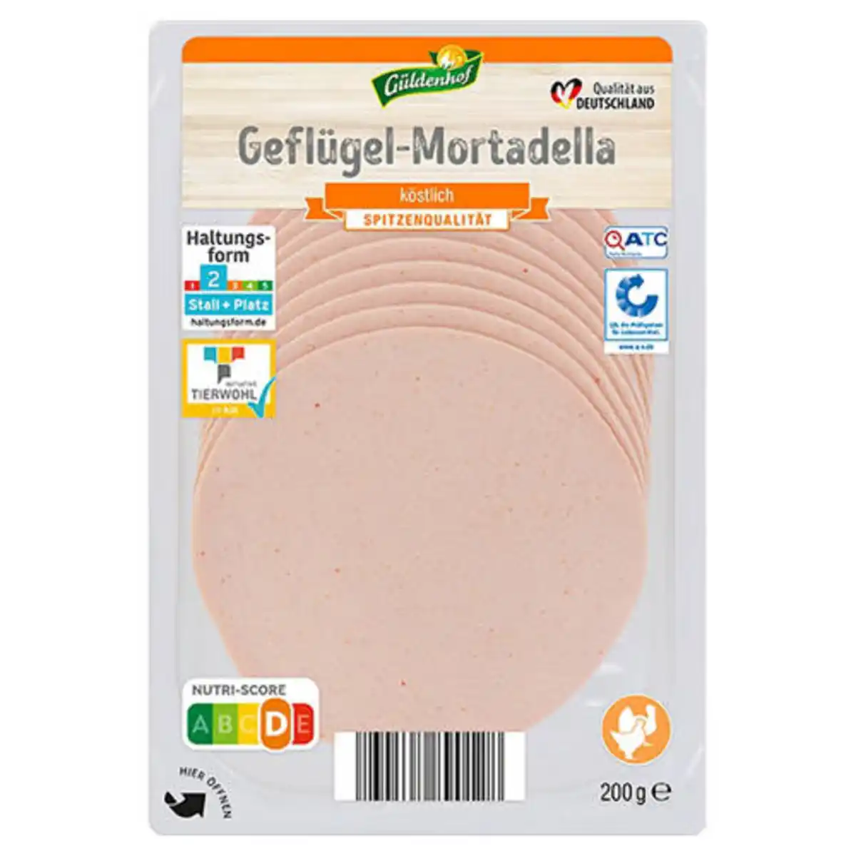 Bild 1 von GÜLDENHOF Geflügel-Aufschnitt 200 g, Mortadella