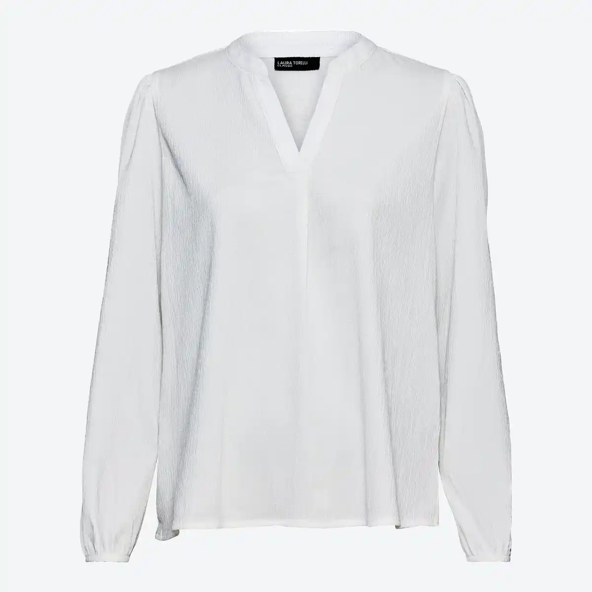 Bild 1 von Damen-Bluse mit V-Ausschnitt und Bündchen