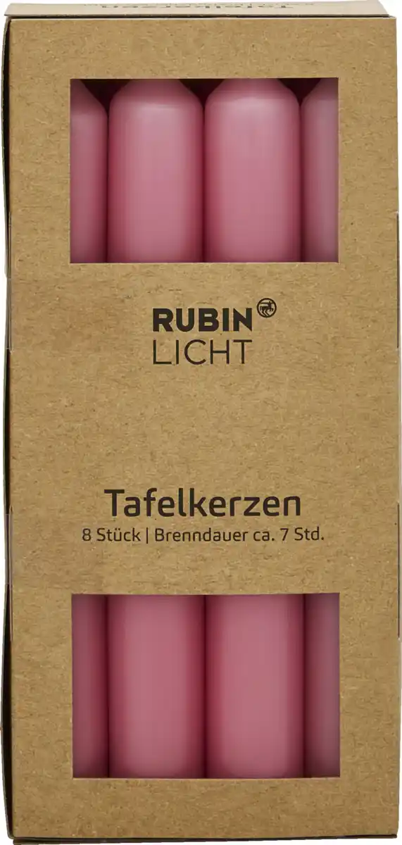 Bild 3 von RUBIN LICHT Tafelkerzen altrosa