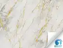 Bild 1 von Vorgeleimte Vliestapete Marmor Weiß, Gold