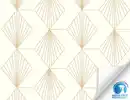 Bild 1 von Vorgeleimte Vliestapete Grafik Beige, Gold