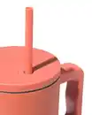 Bild 2 von Trinkbecher mit Trinkhalm, 900 ml, Edelstahl, Terra