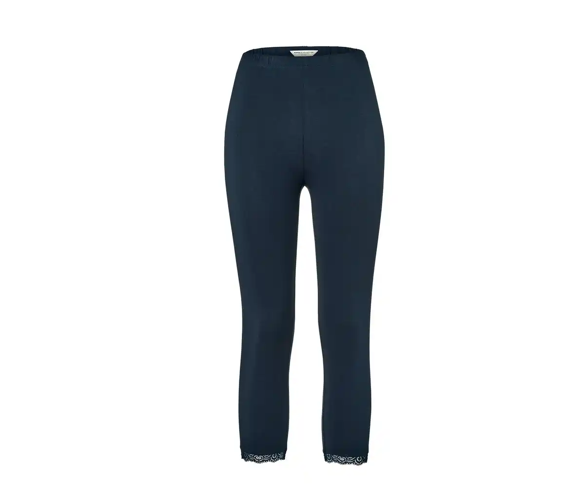 Bild 1 von 3/4-Leggings mit Spitzenborte, dunkelblau