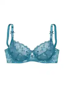 LASCANA Bügel-BH, Dirndl-BH mit Stickerei-Spitze, als Dessous-Set kombinierbar, große Größen