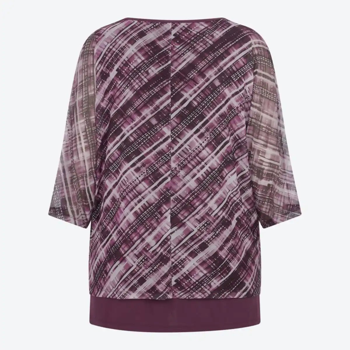 Bild 4 von 2-in-1 Damen-Langarmshirt mit Mesh-Oberstoff, große Größen