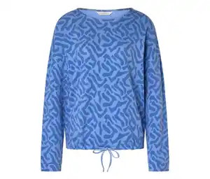 Sweatshirt mit Detail, Alloverprint