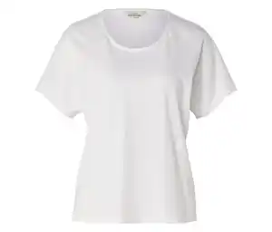 Shirt aus Leinenmix, weiß