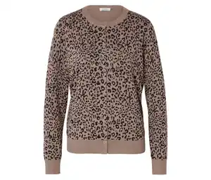 Bedruckter Feinstrick-Cardigan