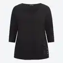 Bild 1 von Damen-Langarmshirt mit Frontaufdruck, große Größen