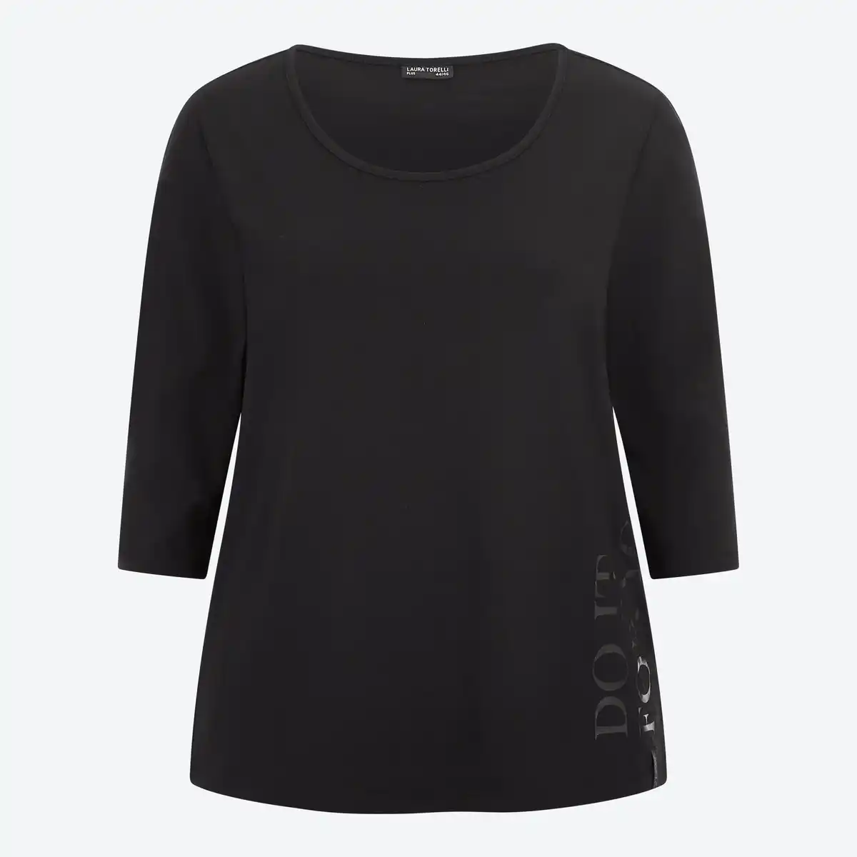 Bild 1 von Damen-Langarmshirt mit Frontaufdruck, große Größen