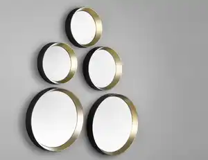 Spiegelset Lia Schwarz, Gold