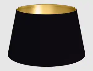 Lampenschirm Schwarz, Gold