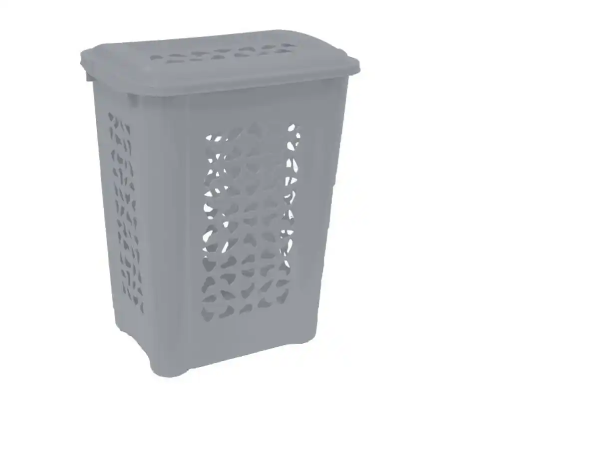 Bild 1 von Wäschebox mit Deckel Grau