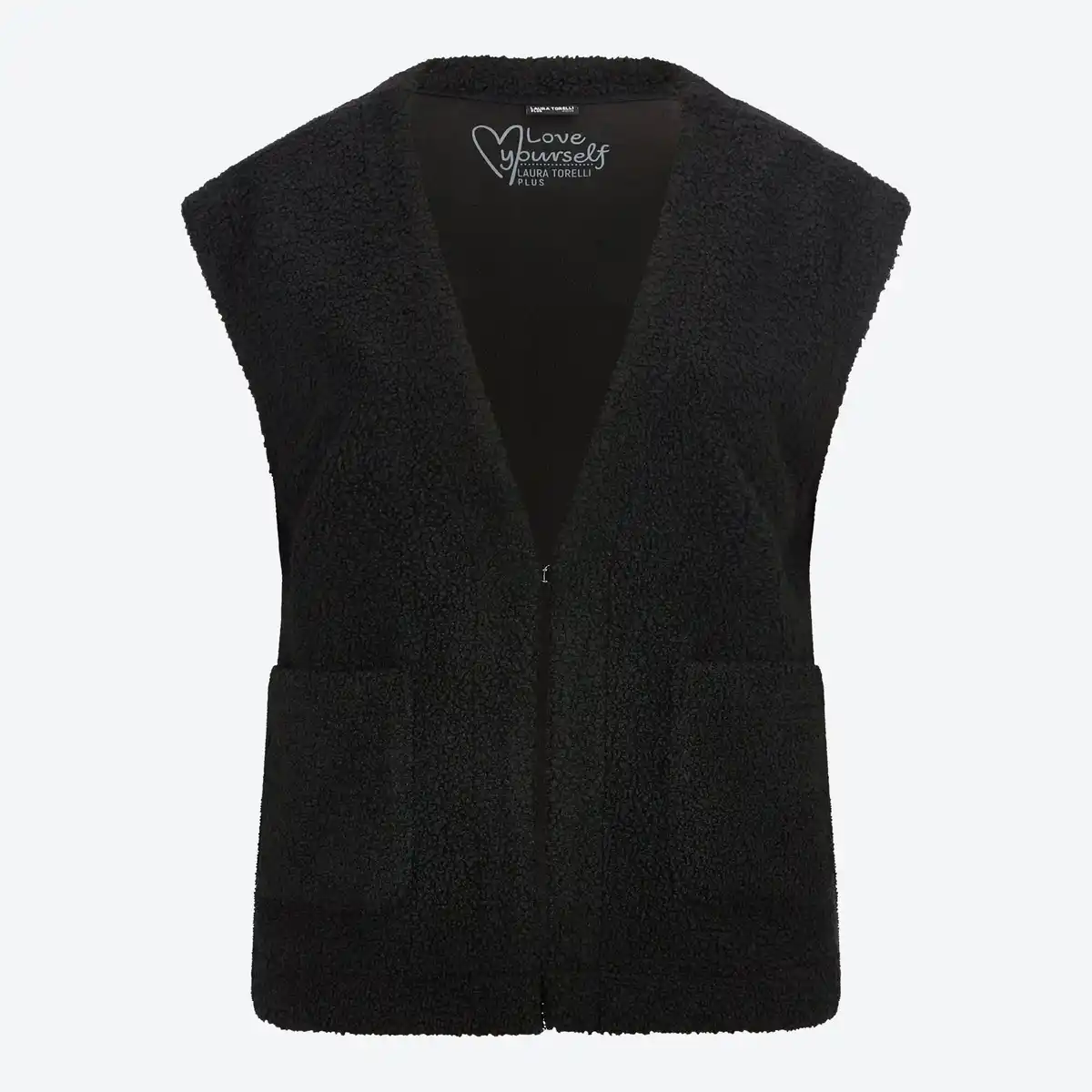 Bild 3 von Damen-Teddy-Weste mit Taschen, große Größen