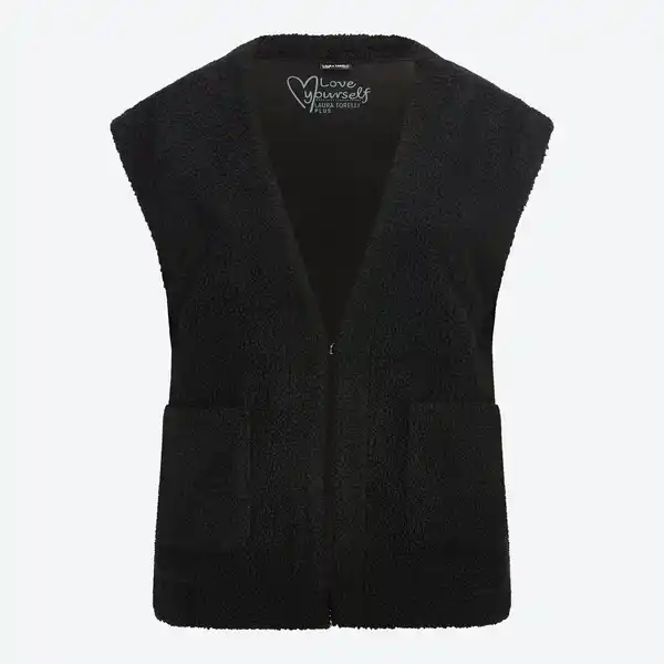 Bild 3 von Damen-Teddy-Weste mit Taschen, große Größen