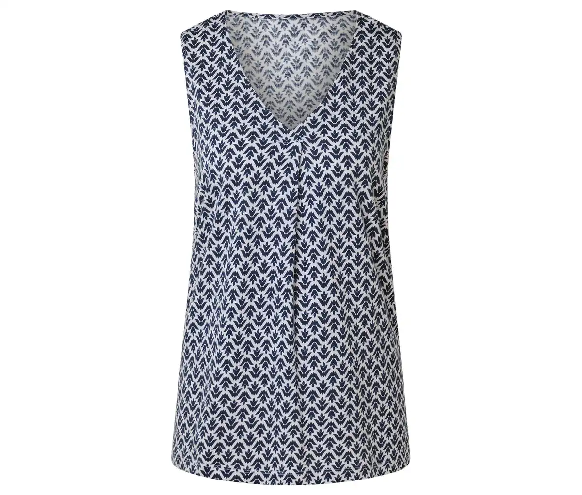 Bild 1 von Top mit Falten-Detail, Minimal-Alloverprint