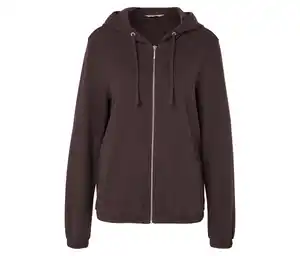 Sweatjacke, dunkelbraun