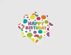 Servietten Birthday Dots 20 Stück