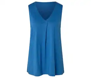 Top mit Falten-Detail, blau