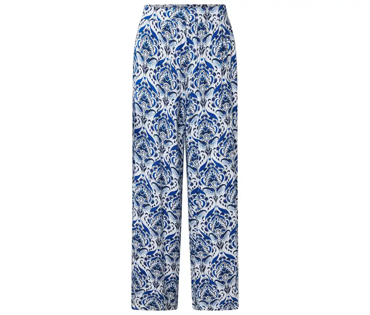 Bild 1 von Palazzohose, blauer Alloverprint