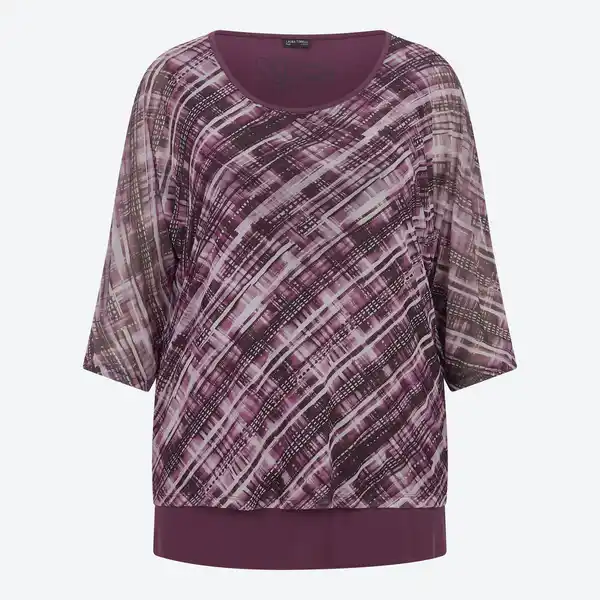 Bild 3 von 2-in-1 Damen-Langarmshirt mit Mesh-Oberstoff, große Größen
