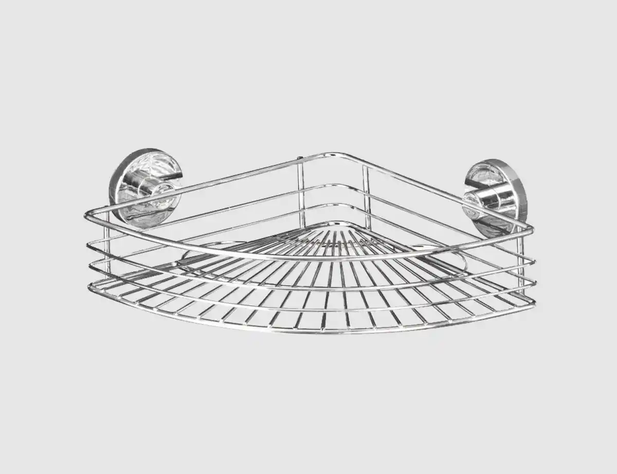 Bild 1 von WENKO Bari Eckablage Vacuum-Loc silber